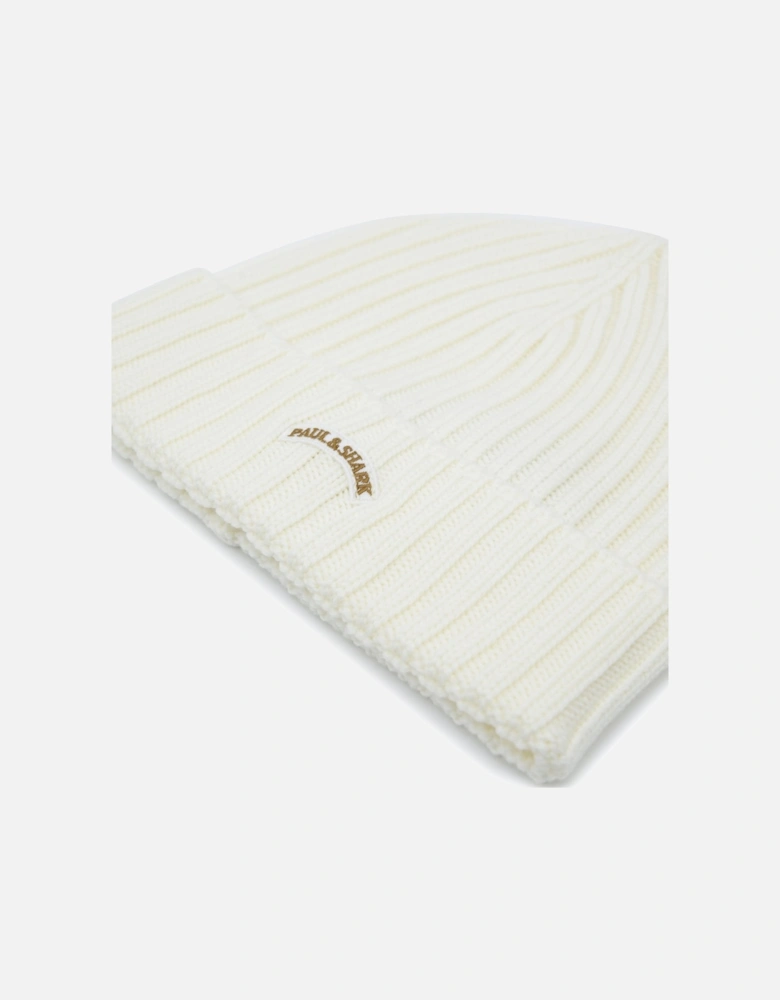 Moon Badge Beanie Beige
