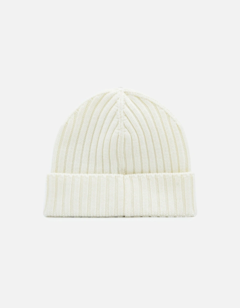 Moon Badge Beanie Beige
