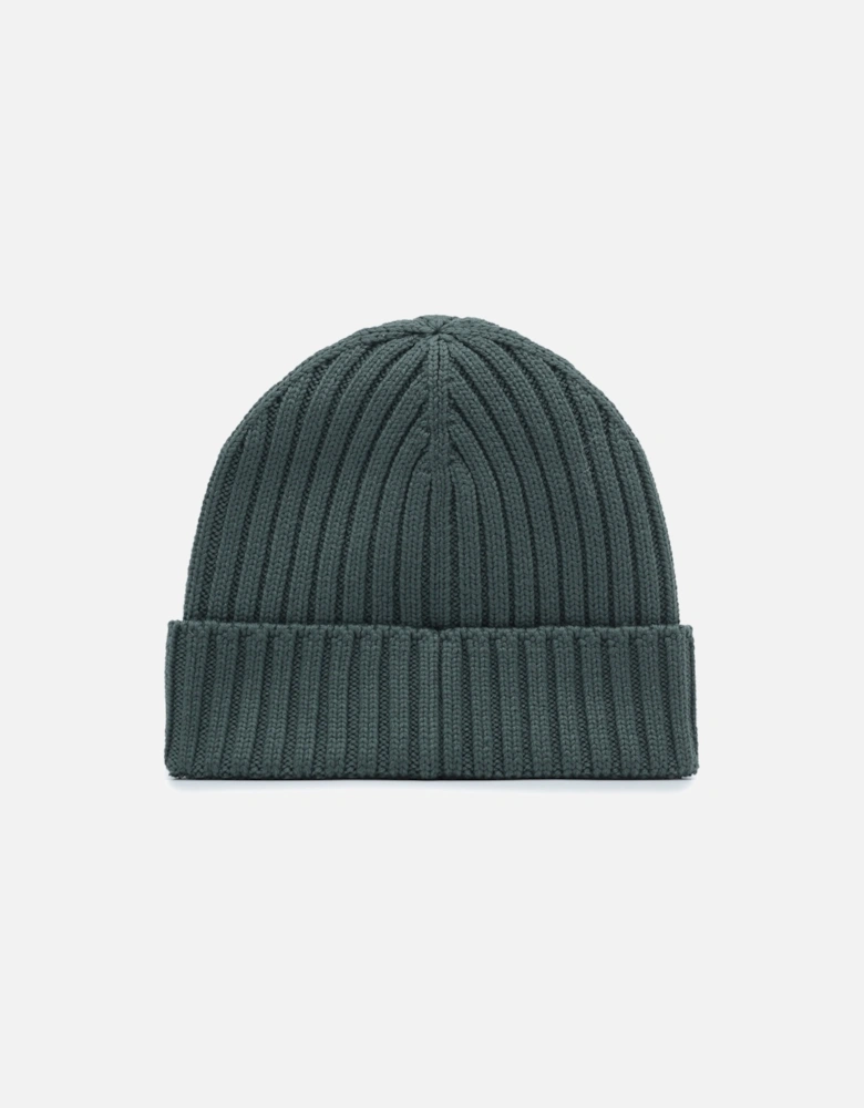 Moon Badge Beanie Green