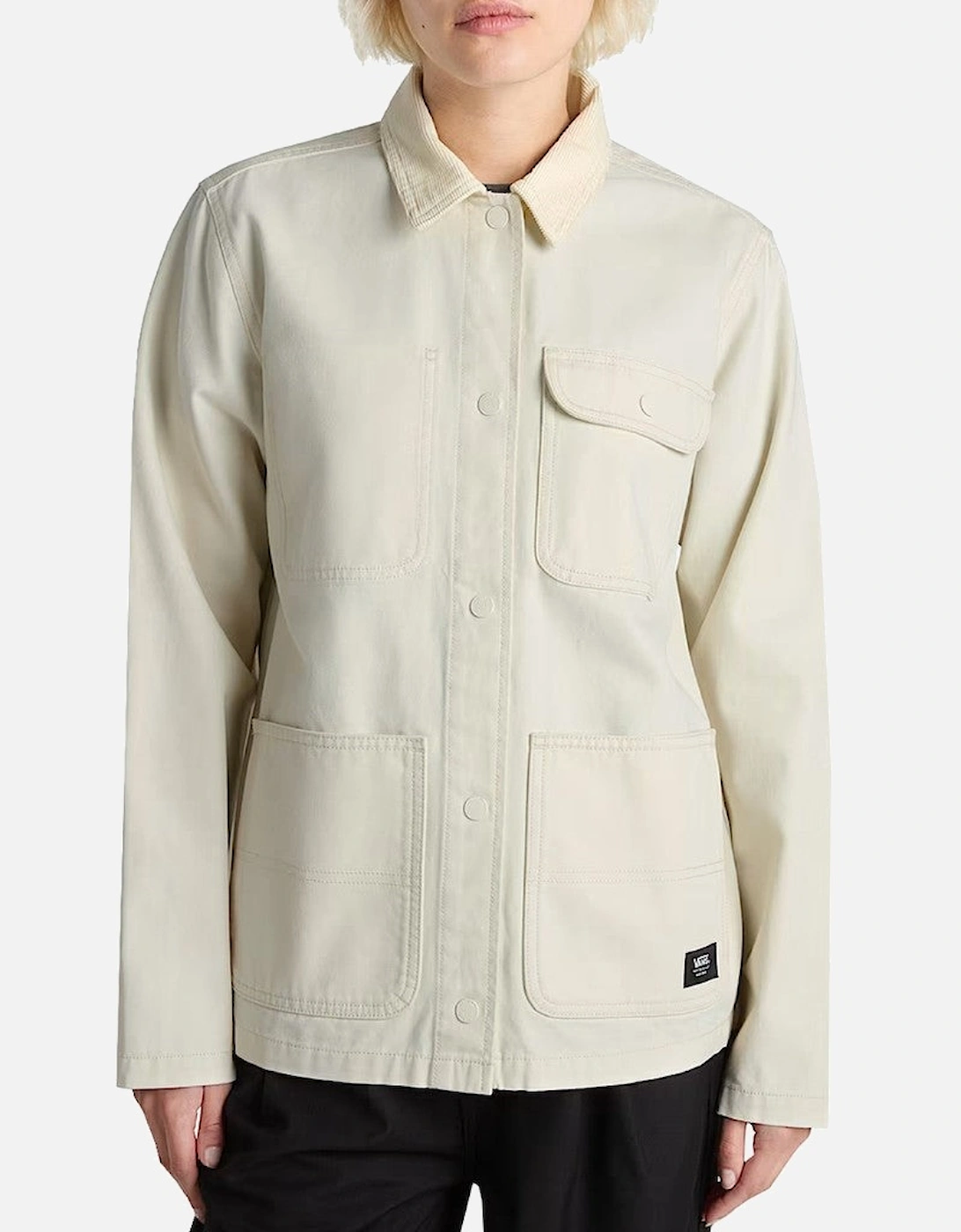 Cotton Jacket with Button Fastening and Visible Logo, 4 of 3