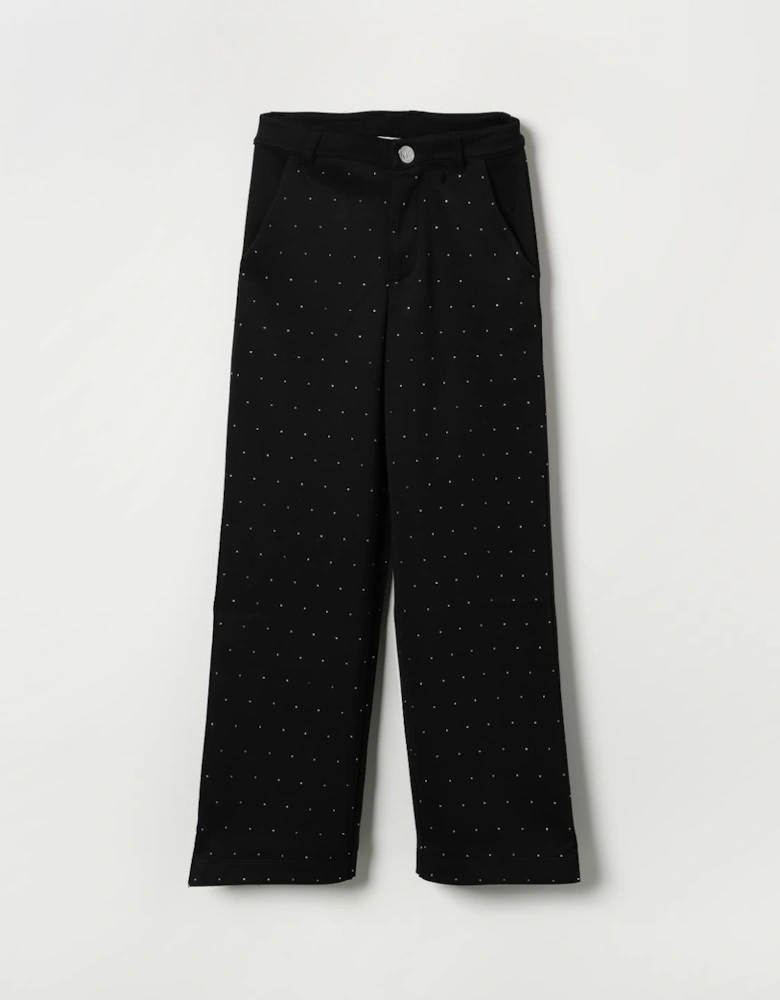 Embellished Wide Leg Pants