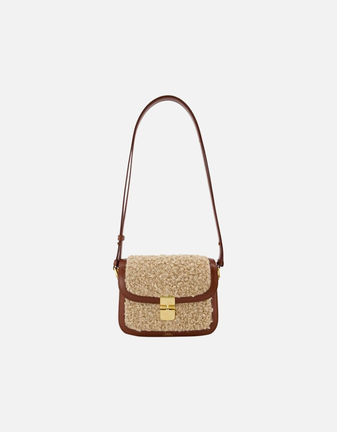 Small Hazelnut Crossbody Bag - Synthetic Material, 5 of 4
