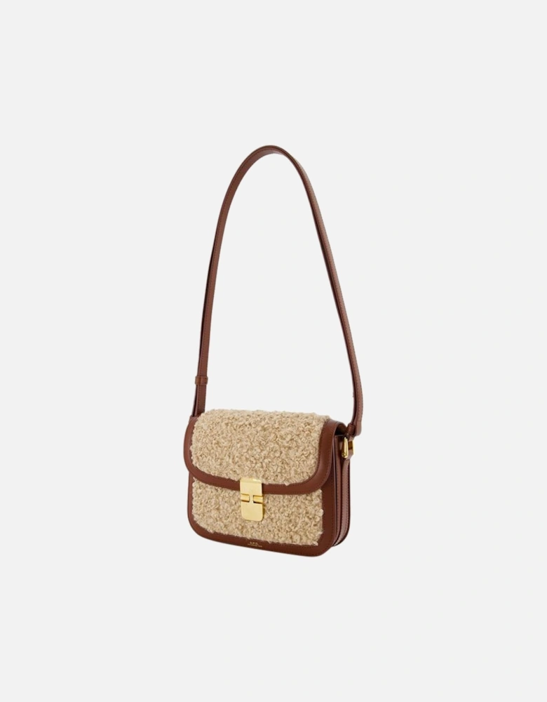 Small Hazelnut Crossbody Bag - Synthetic Material