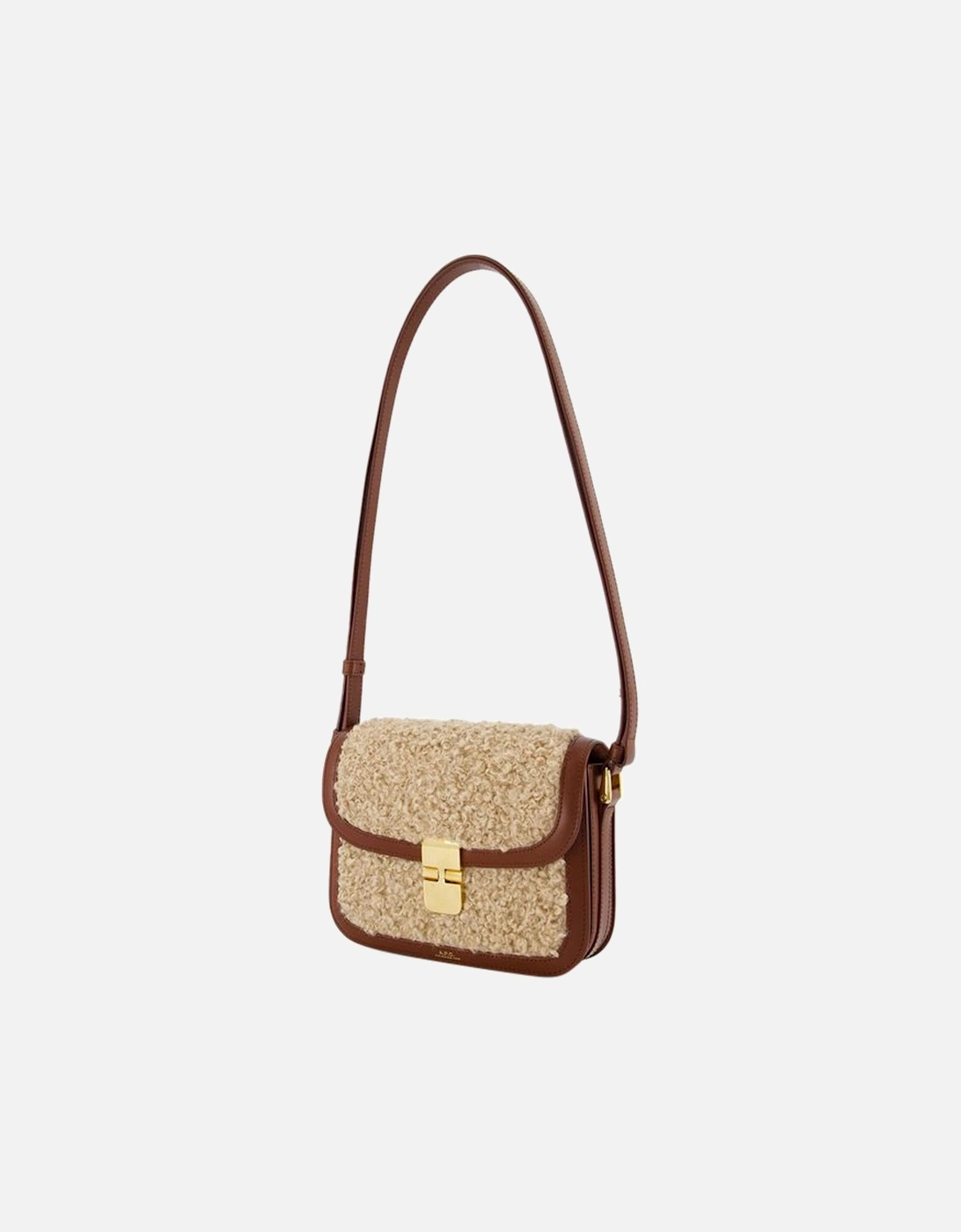 Small Hazelnut Crossbody Bag - Synthetic Material