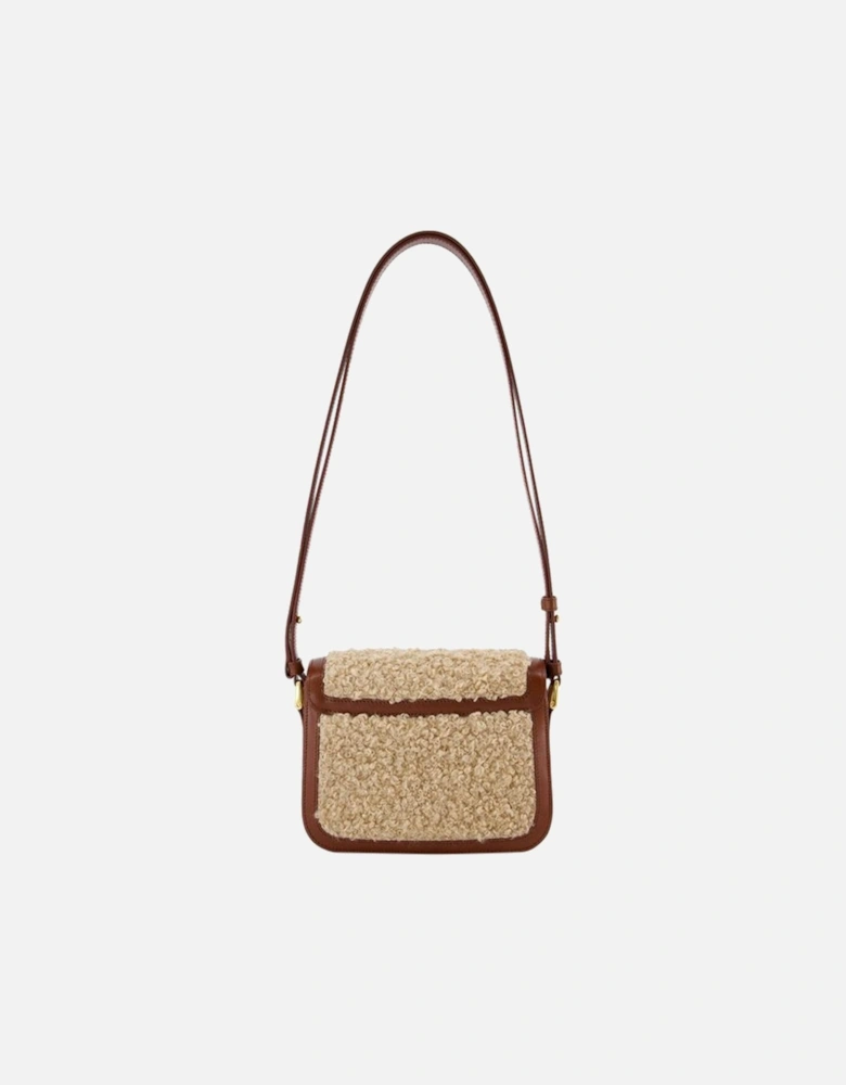 Small Hazelnut Crossbody Bag - Synthetic Material