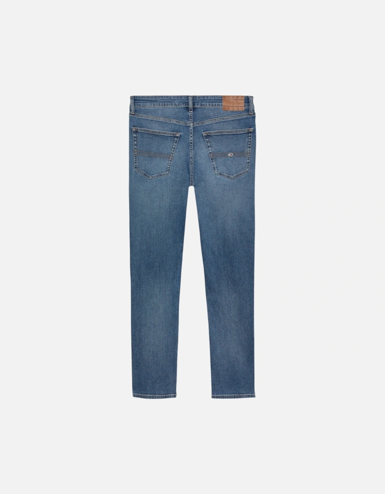 Zip and Button Closure Stretch Jeans