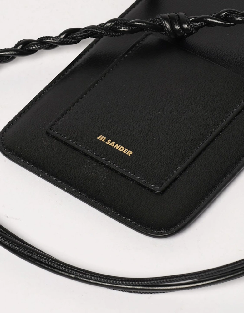 Knotted Leather Clutch Bag