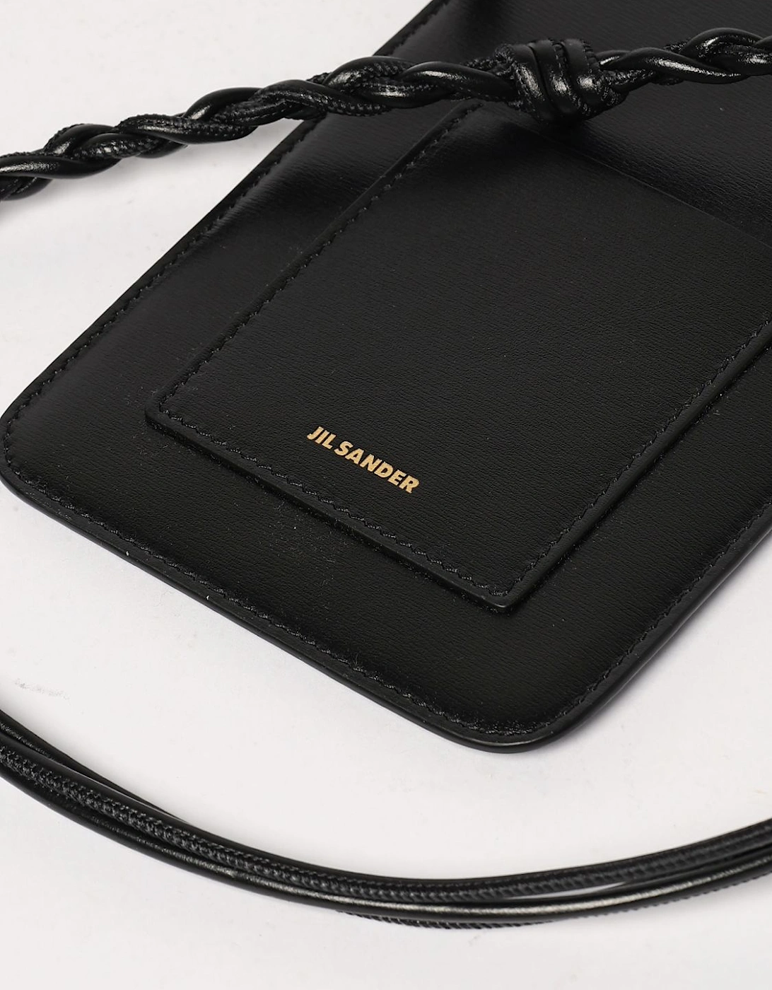 Knotted Leather Clutch Bag