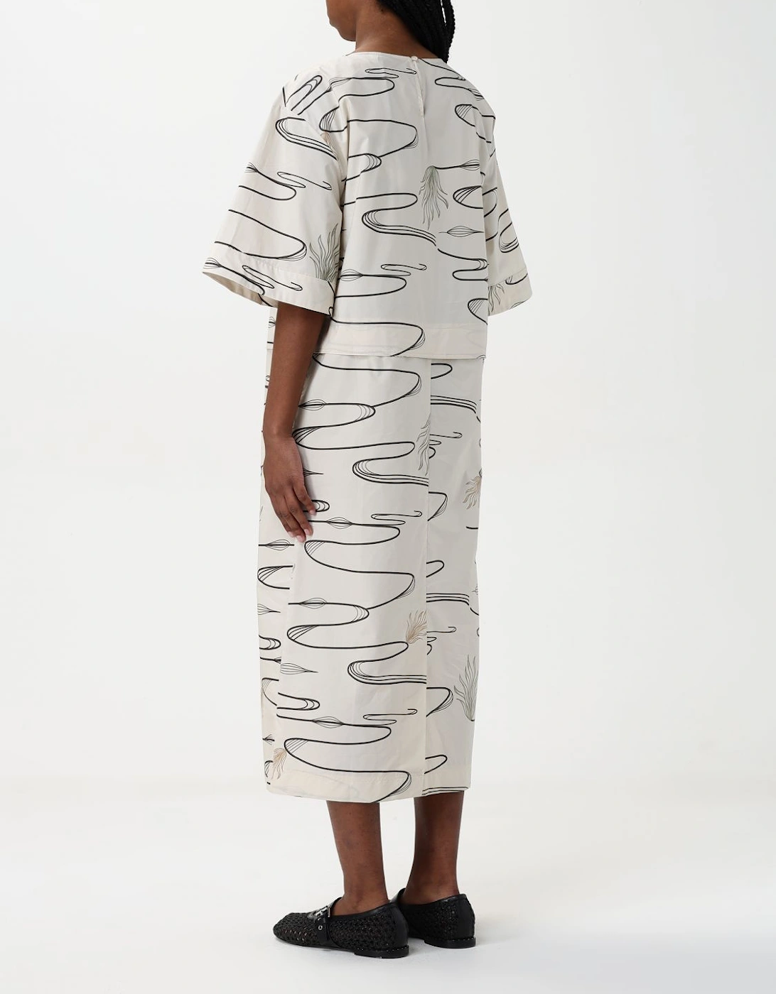 Printed Midi Dress Relaxed Fit, 5 of 4