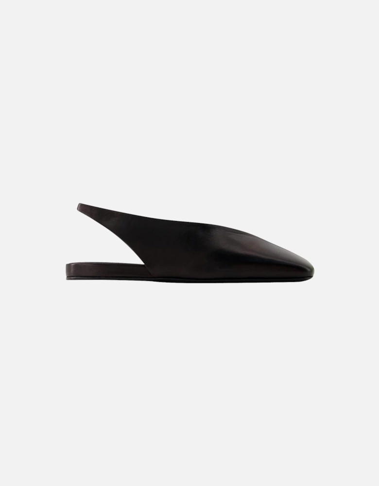Leather Slingback Flats
