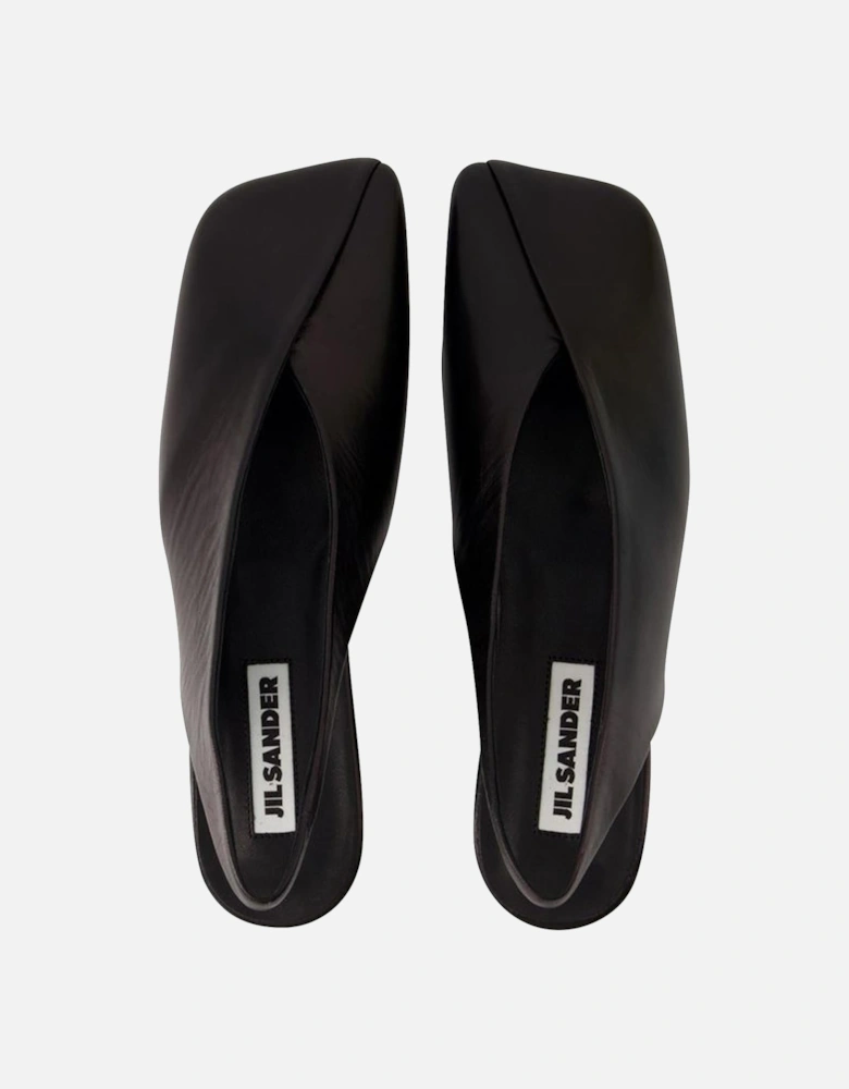 Leather Slingback Flats