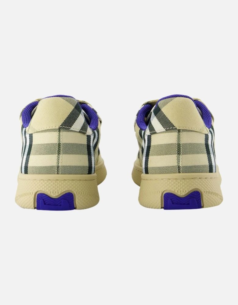 Check Pattern LowTop Sneakers