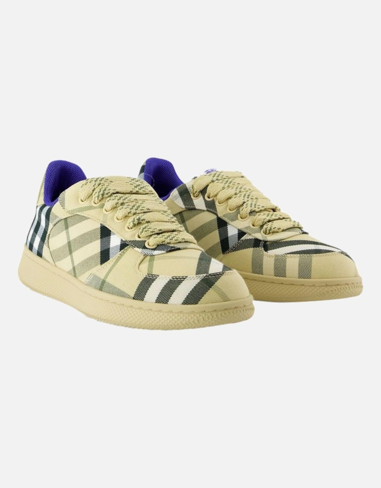 Check Pattern LowTop Sneakers