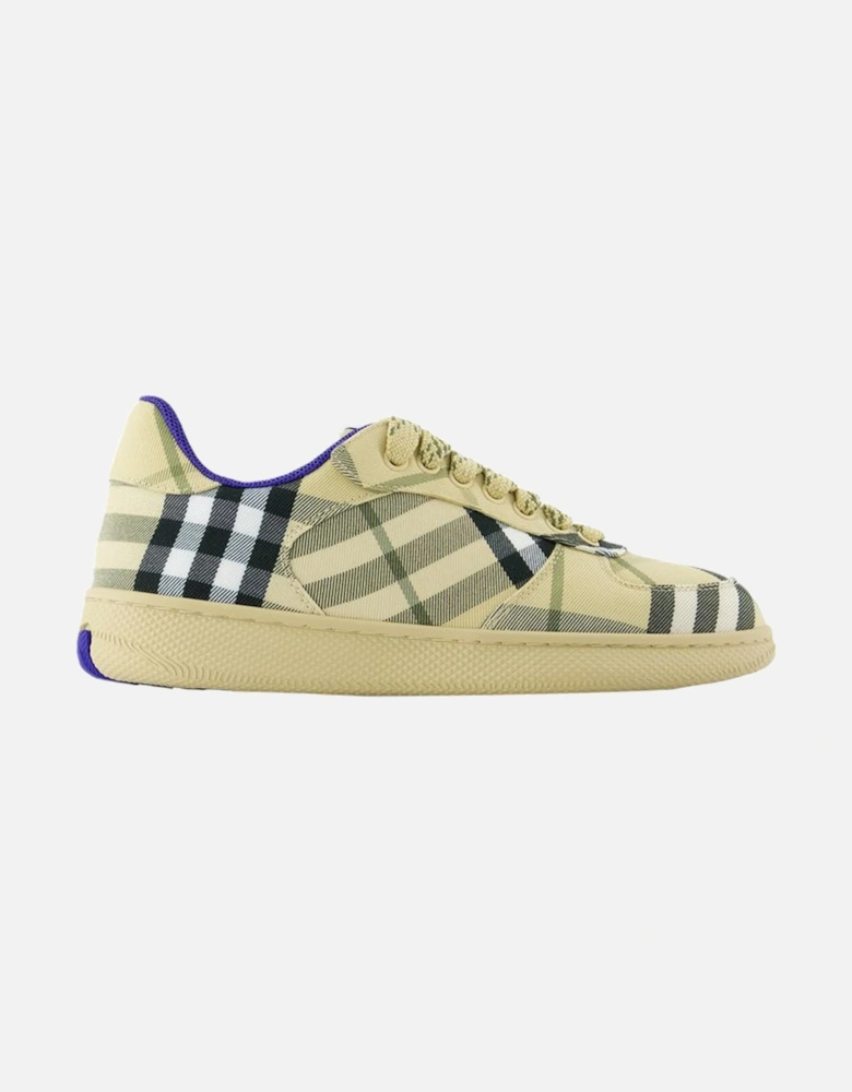Check Pattern LowTop Sneakers
