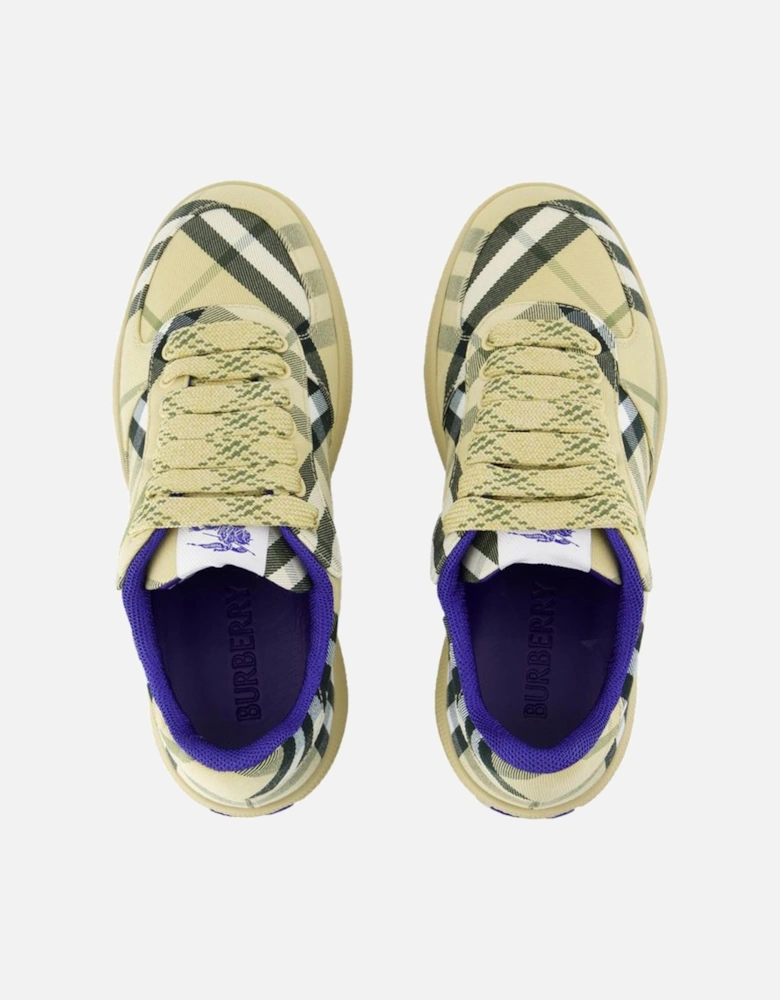 Check Pattern LowTop Sneakers