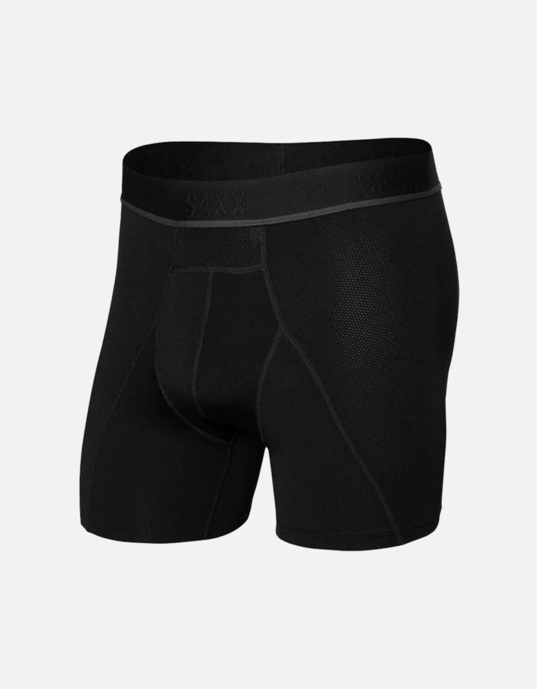 Kinetic Light Compression Mesh Boxer Brief 5", Black