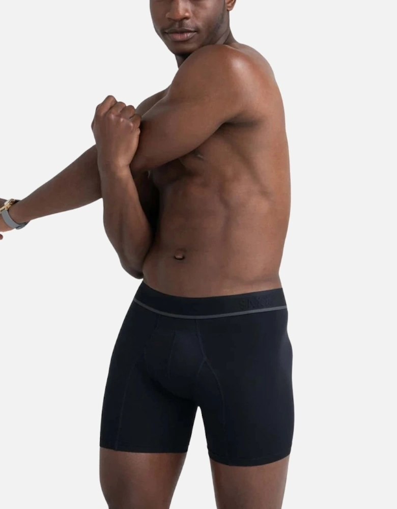 Kinetic Light Compression Mesh Boxer Brief 5", Black
