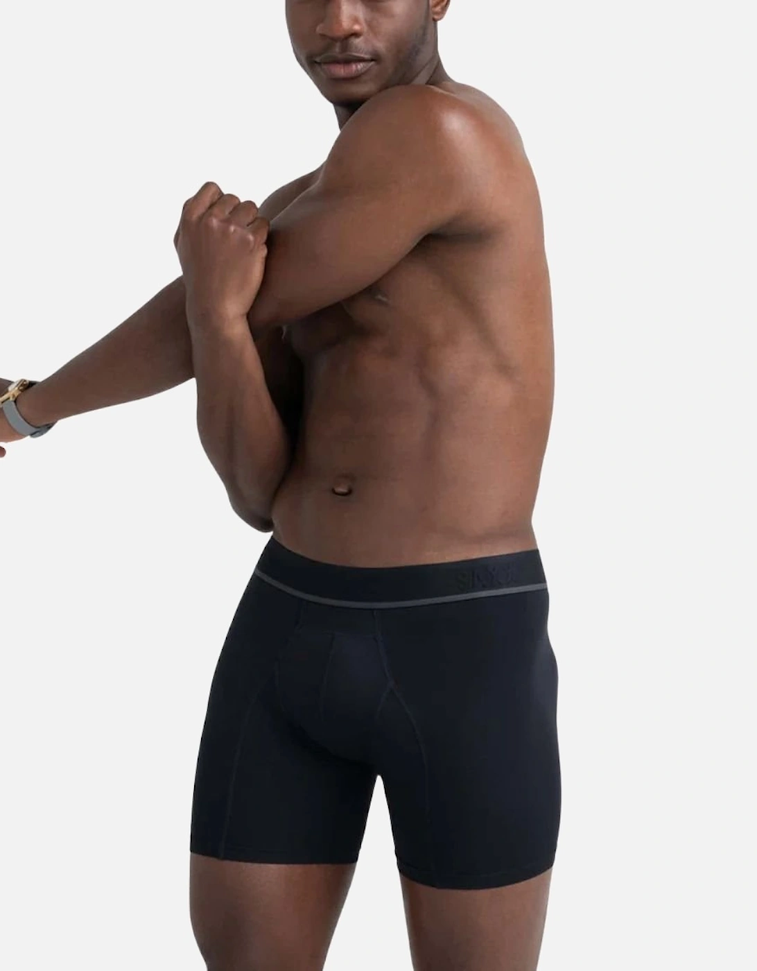 Kinetic Light Compression Mesh Boxer Brief 5", Black