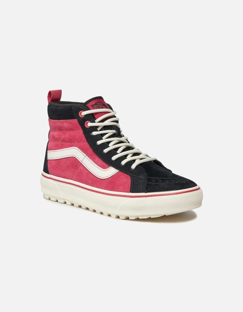 Leather Round Toe Sneakers with Rubber Sole