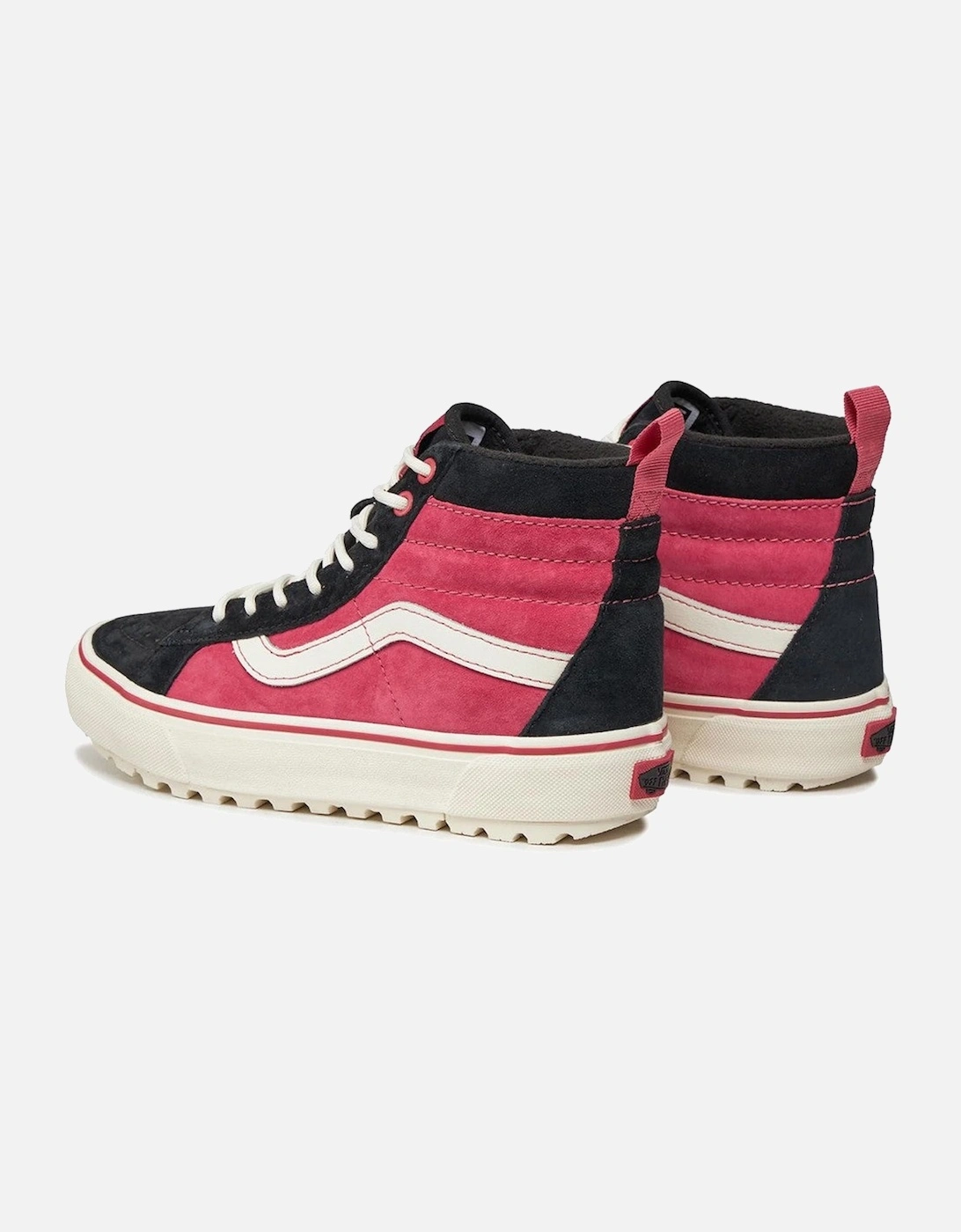 Leather Round Toe Sneakers with Rubber Sole