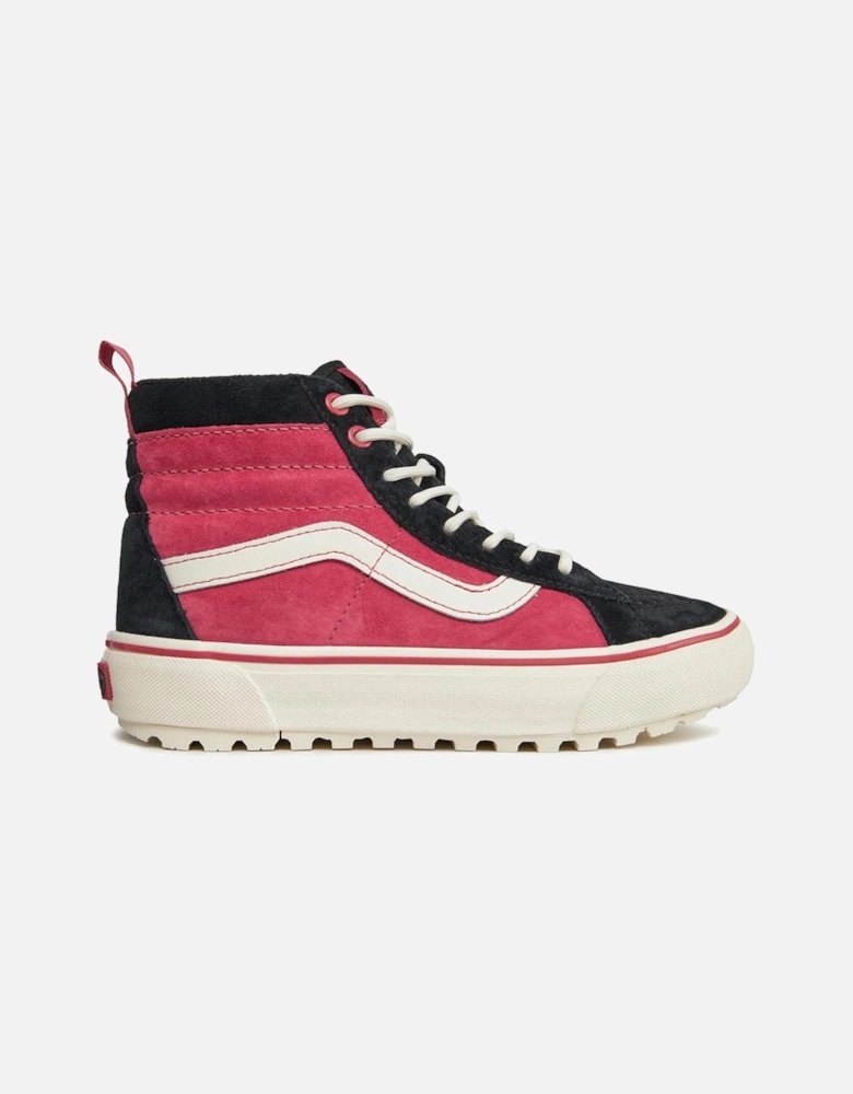 Leather Round Toe Sneakers with Rubber Sole