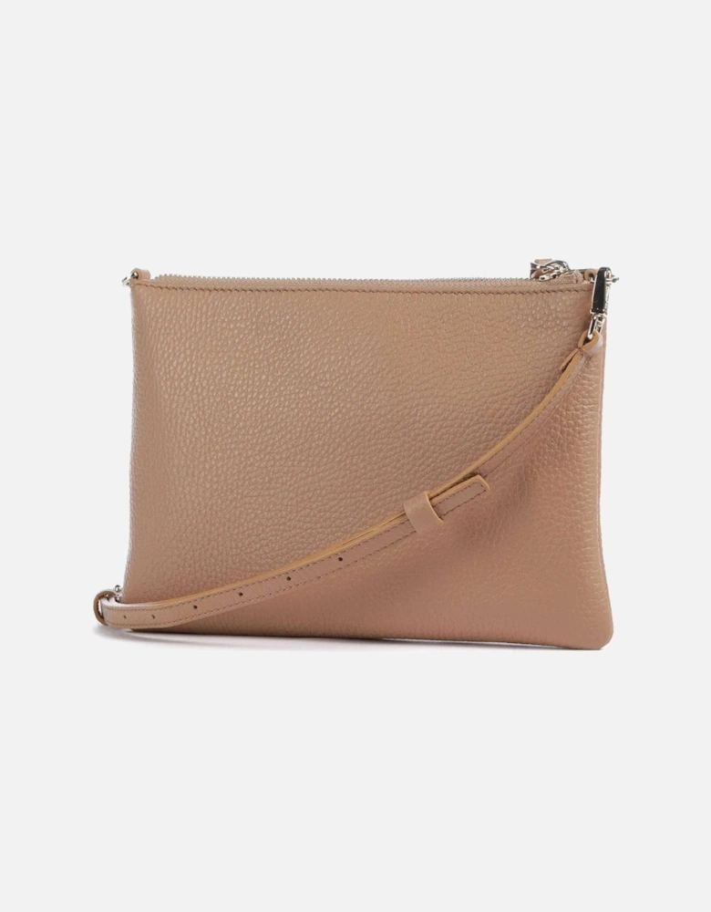 Leather Clutch with Adjustable and Removable Shoulder Strap