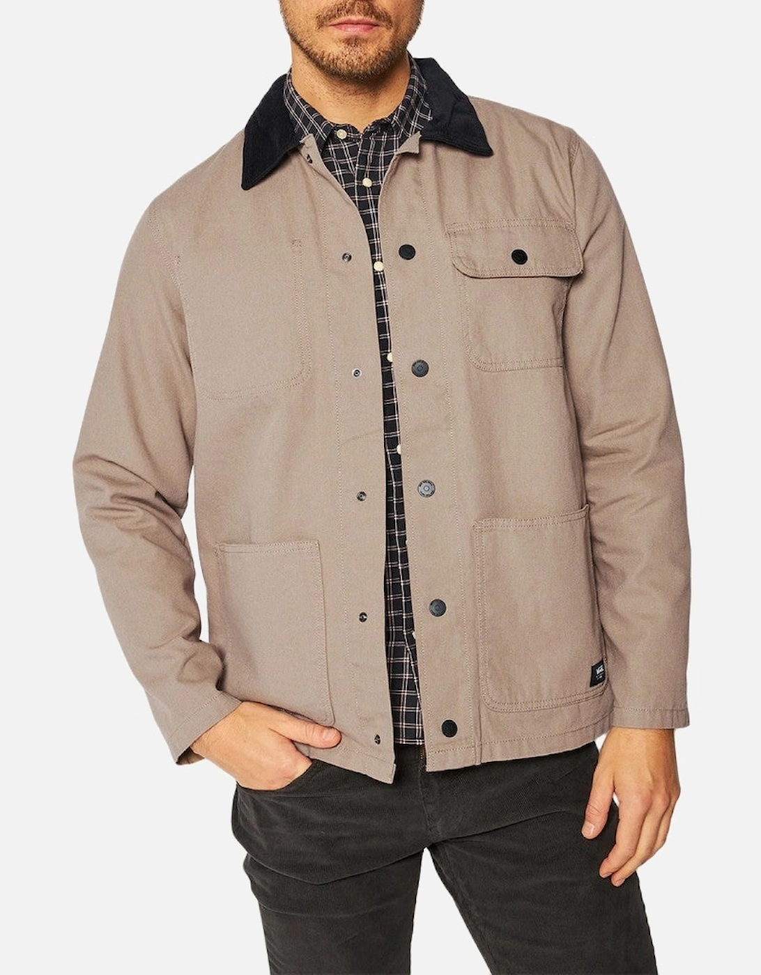 Cotton Bomber Jacket with Logo and Button Fastening, 4 of 3