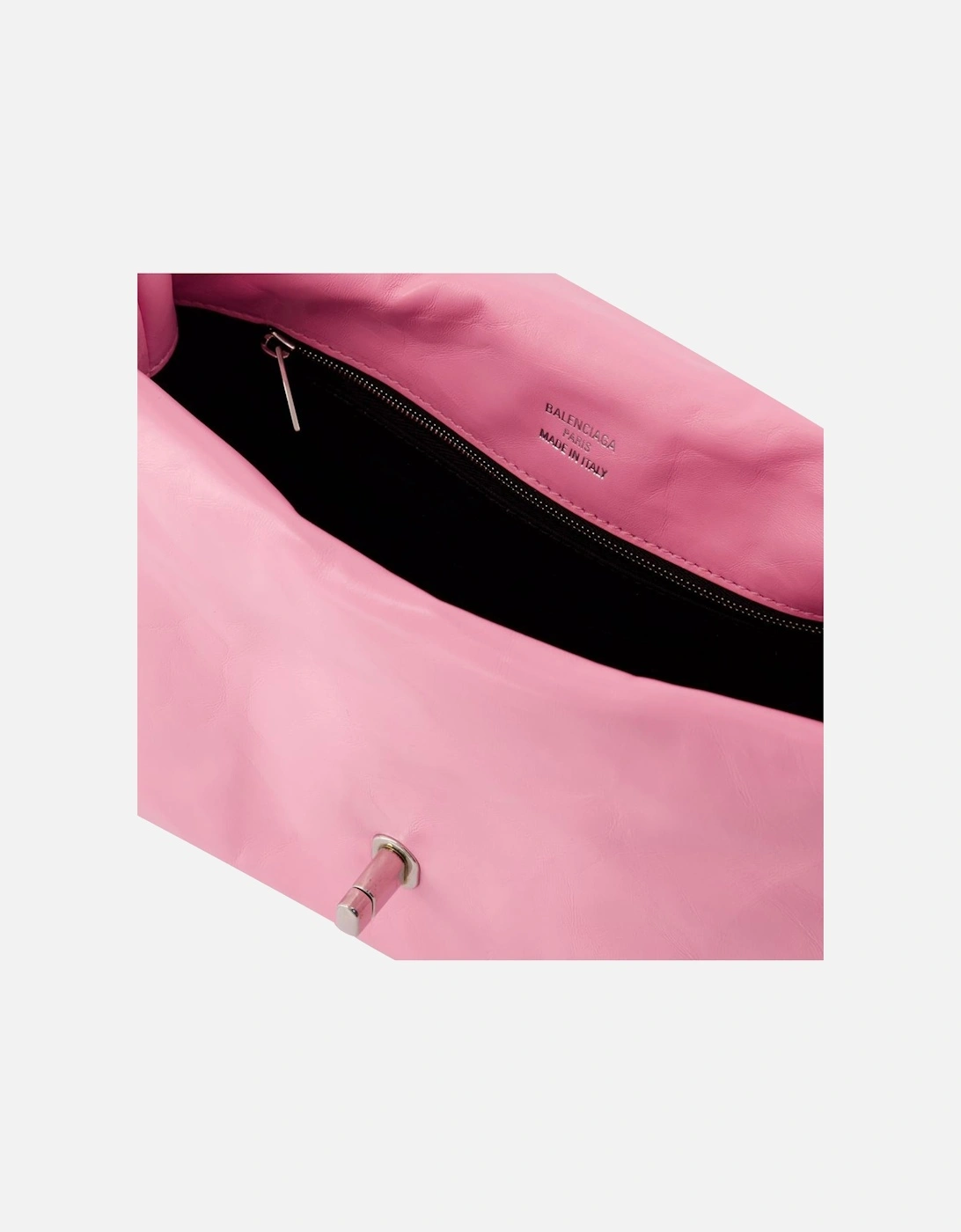 Leather Sling Shoulder Bag in Pink