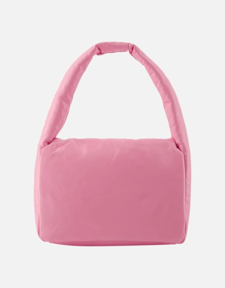Leather Sling Shoulder Bag in Pink
