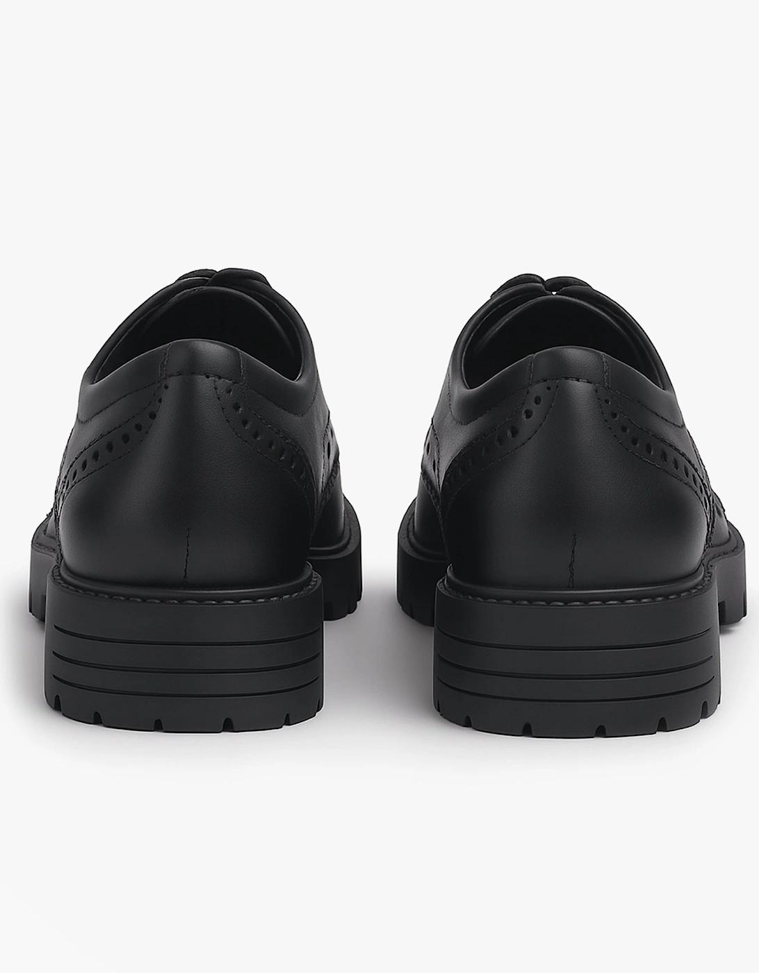 MAXINE Girls Leather School Shoes Black