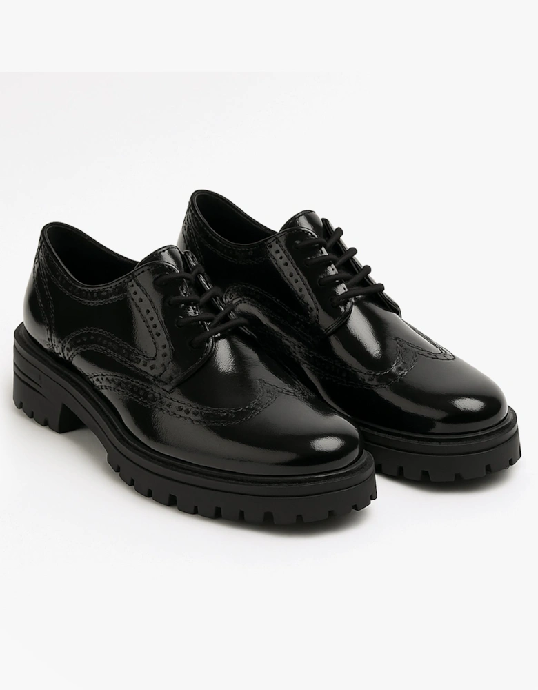 MAXINE Girls School Shoes Black Patent