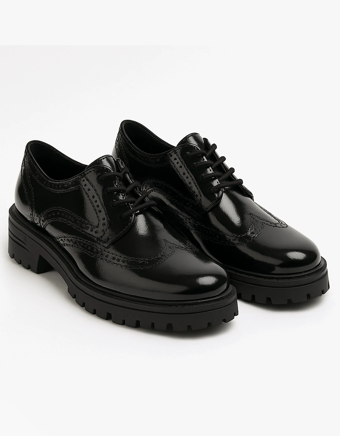 MAXINE Girls School Shoes Black Patent