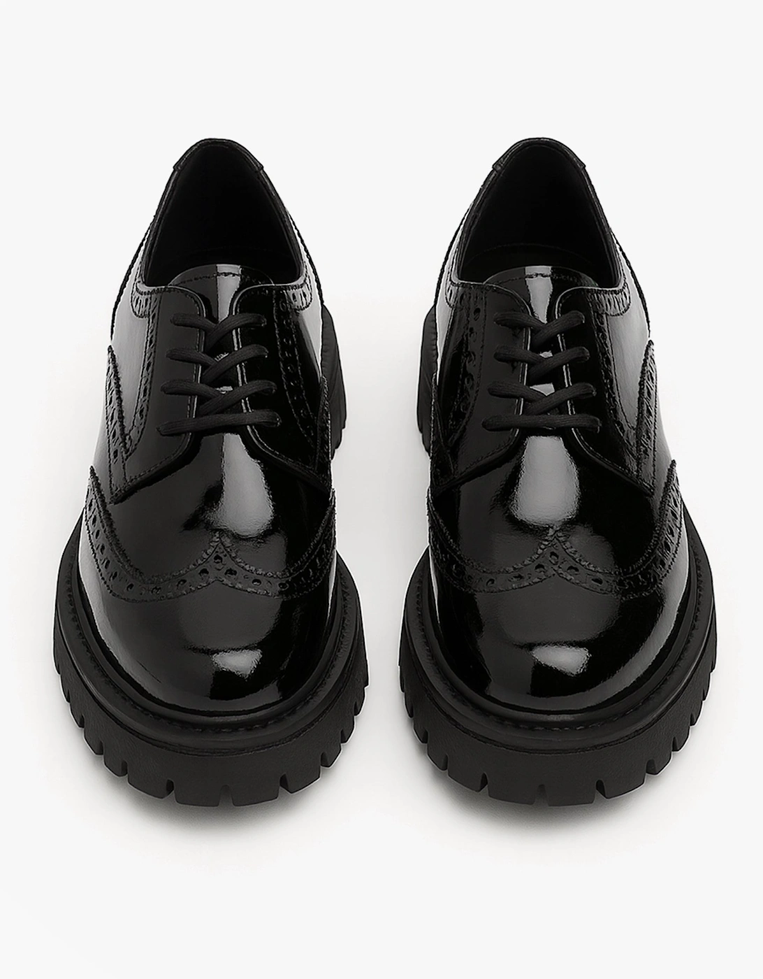 MAXINE Girls School Shoes Black Patent