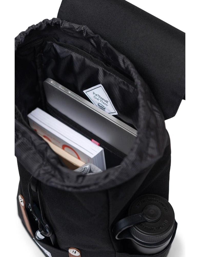 Herschel Retreat Small Backpack Polyester Unisex Adults's Black Backpack
