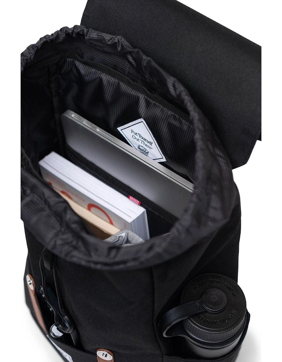 Herschel Retreat Small Backpack Polyester Unisex Adults's Black Backpack