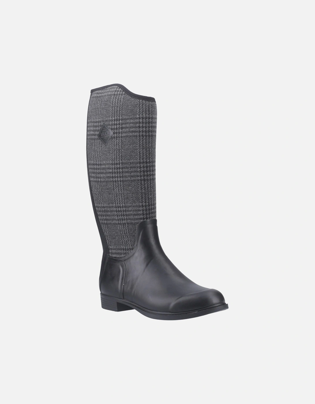 Muck Boots Derby Tall Rubber Women's Black/Plaid Winter Knee High Boots, 10 of 9