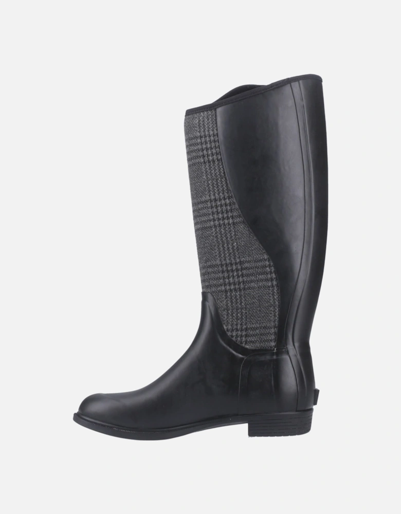 Muck Boots Derby Tall Rubber Women's Black/Plaid Winter Knee High Boots