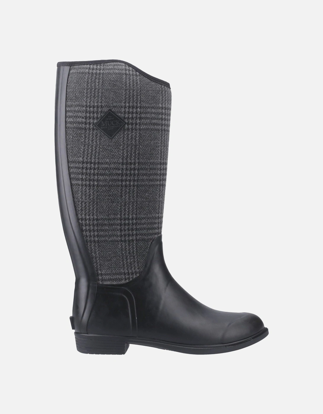 Muck Boots Derby Tall Rubber Women's Black/Plaid Winter Knee High Boots