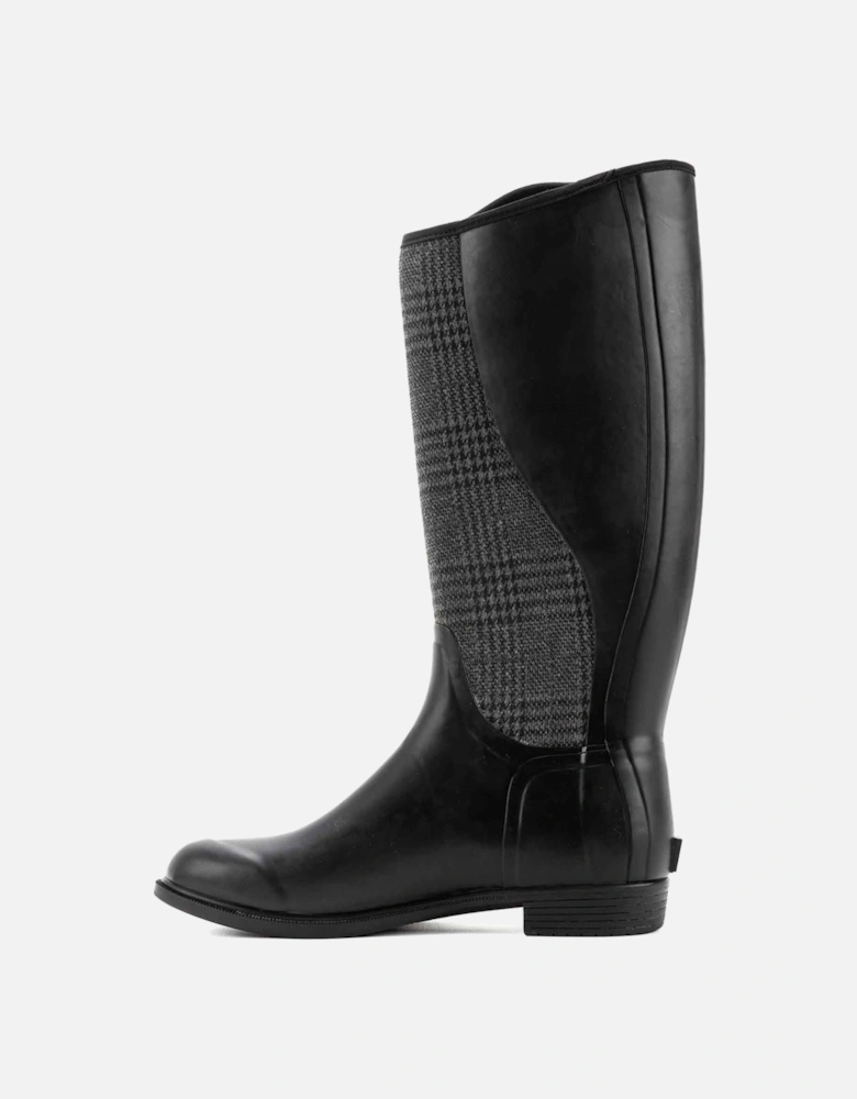 Muck Boots Derby Tall Rubber Women's Black/Plaid Winter Knee High Boots