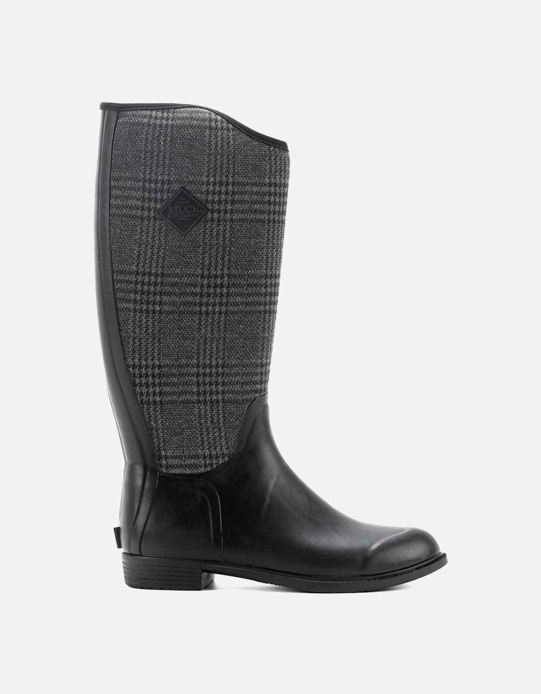 Muck Boots Derby Tall Rubber Women's Black/Plaid Winter Knee High Boots