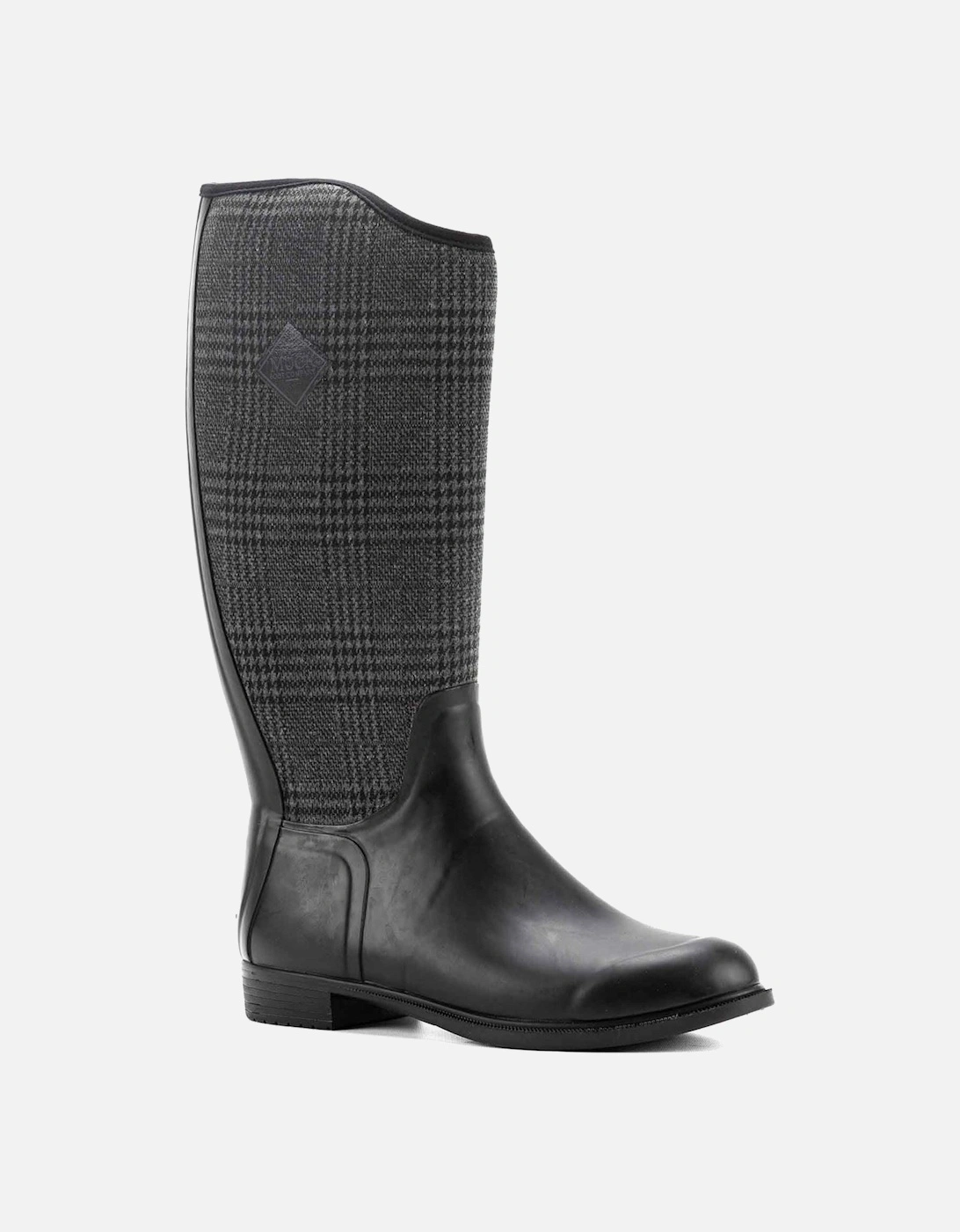 Muck Boots Derby Tall Rubber Women's Black/Plaid Winter Knee High Boots