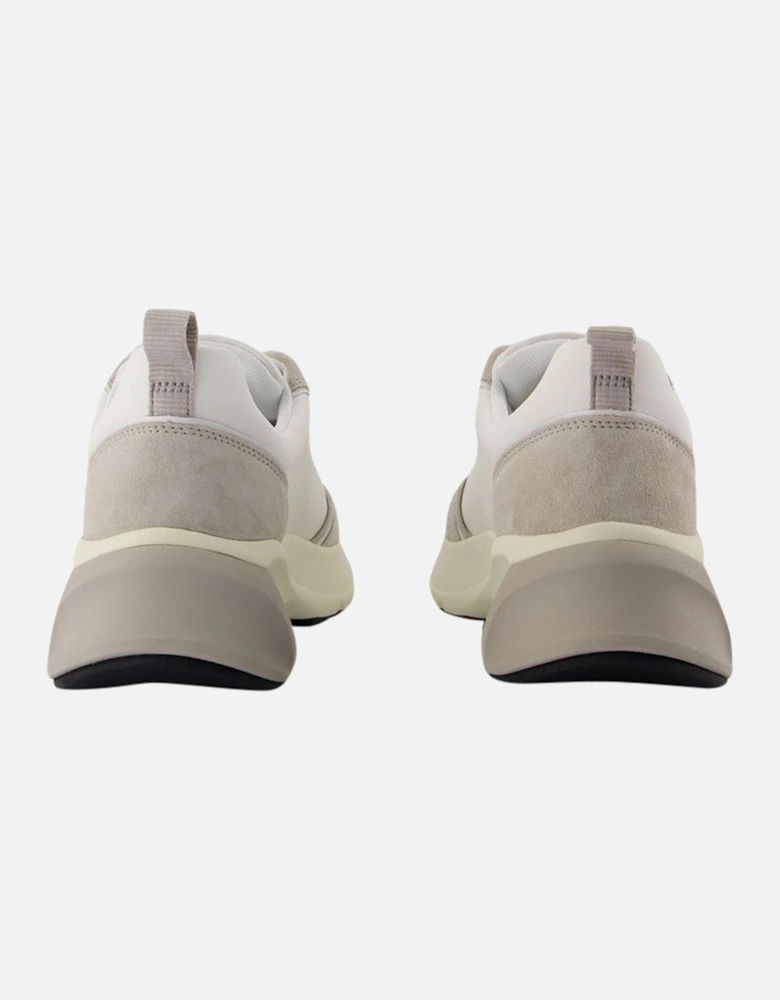 White Leather Trainer Sneakers