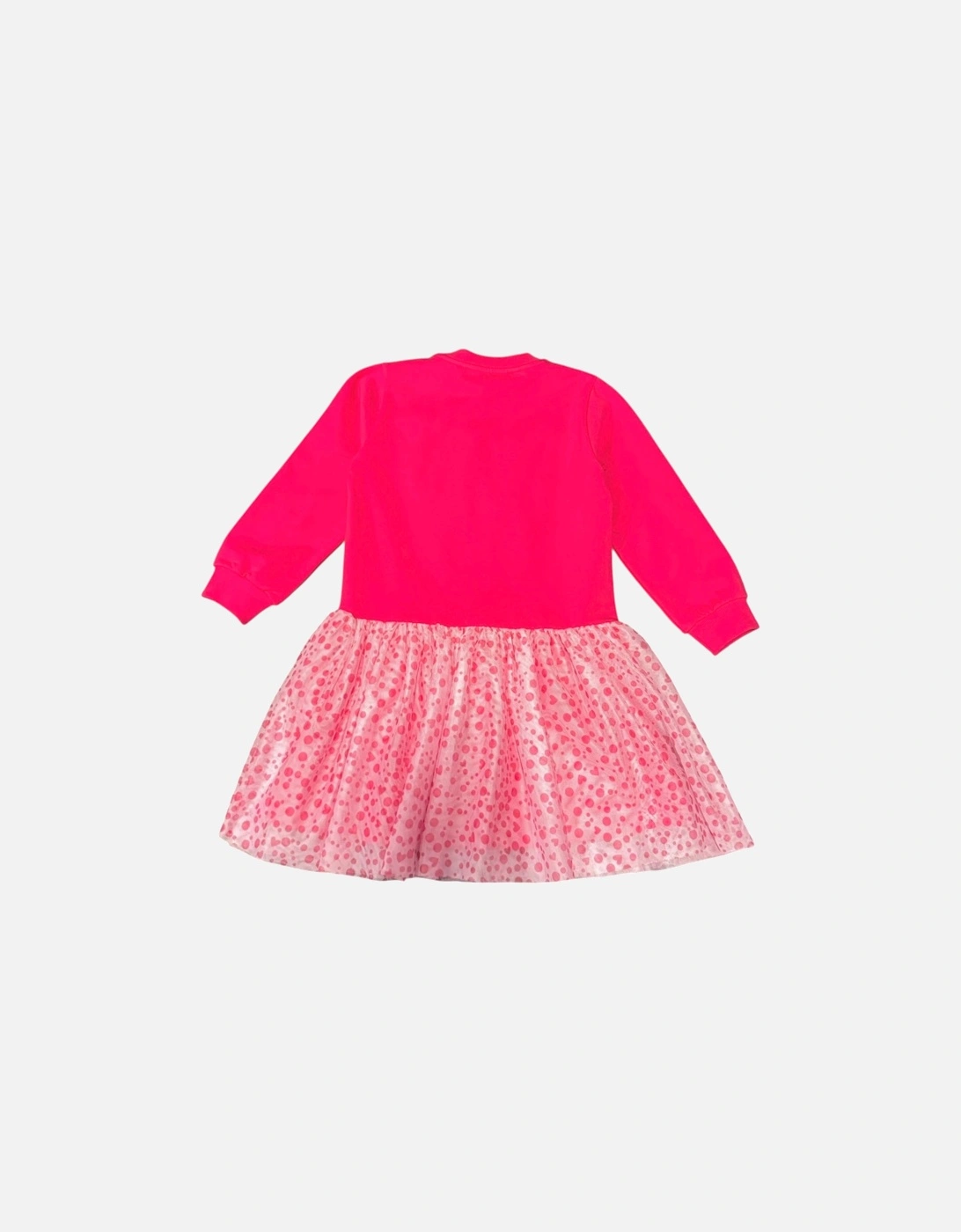 Girls Fuchsia Pink Tulle Bow Dress