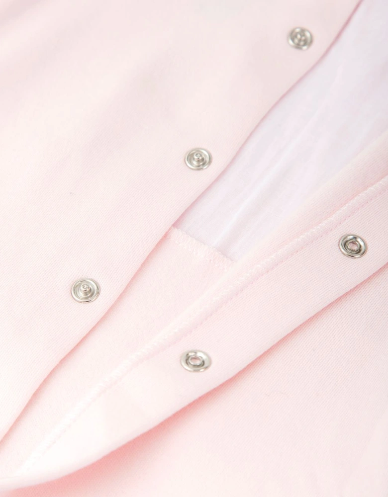 Girls Pale Pink Babygrow
