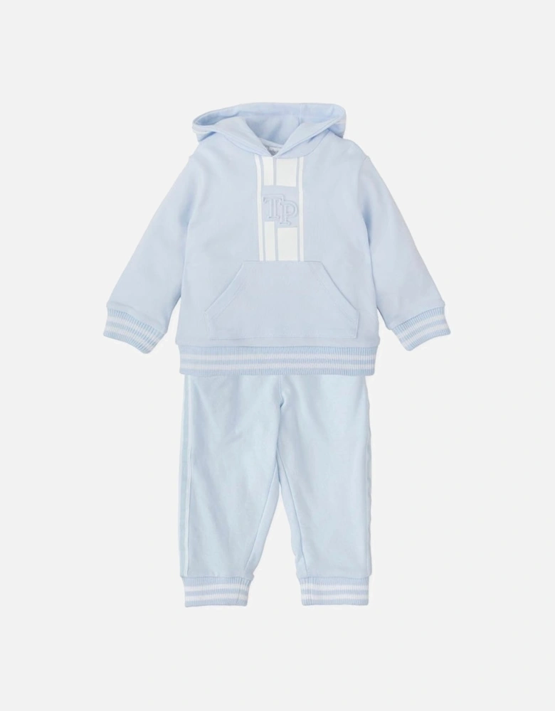 Boys Pale Blue Hooded Tracksuit