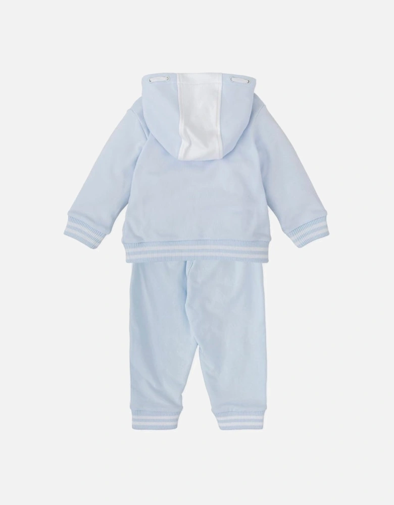 Boys Pale Blue Hooded Tracksuit