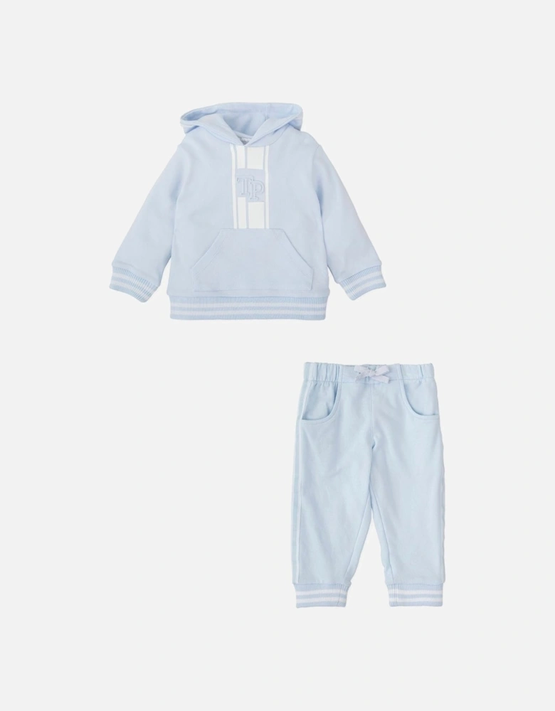 Boys Pale Blue Hooded Tracksuit