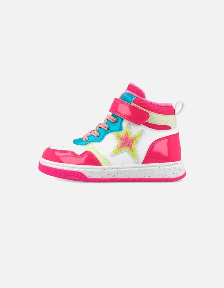 Girls Multicoloured Star Hi-Top Trainers