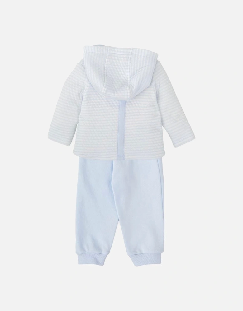 Boys Pale Blue Hooded Tracksuit