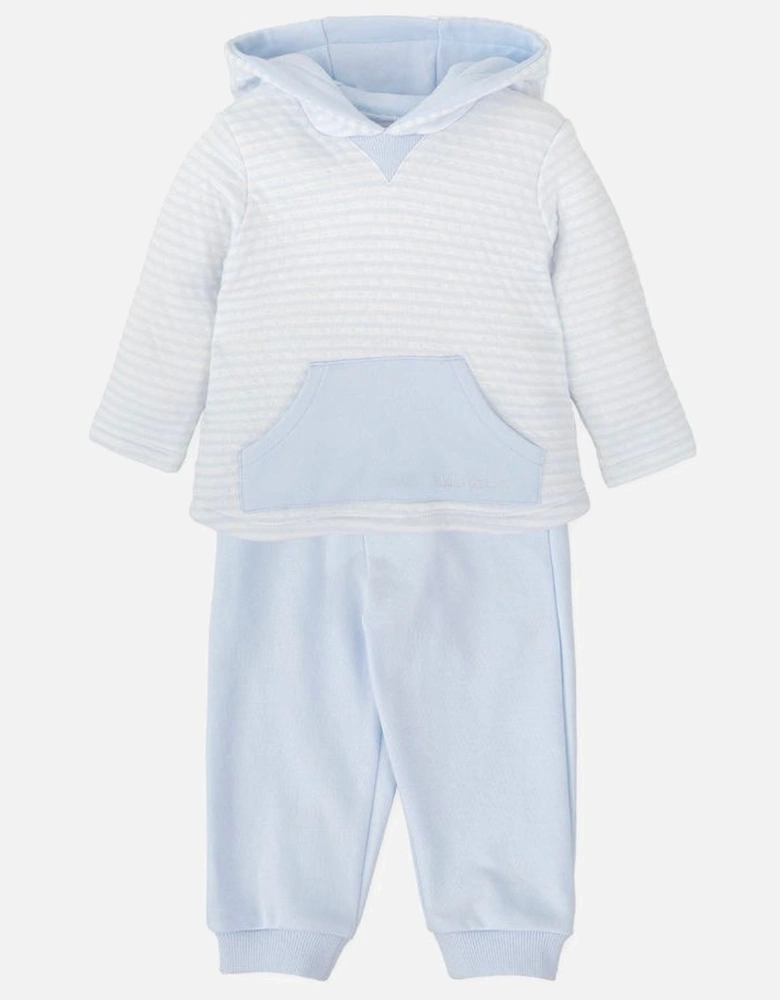 Boys Pale Blue Hooded Tracksuit